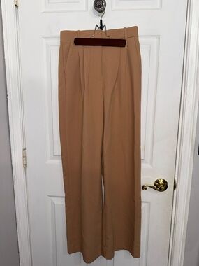 Abercrombie & Fitch Wide-Leg Pants in Camel Brown 6/28